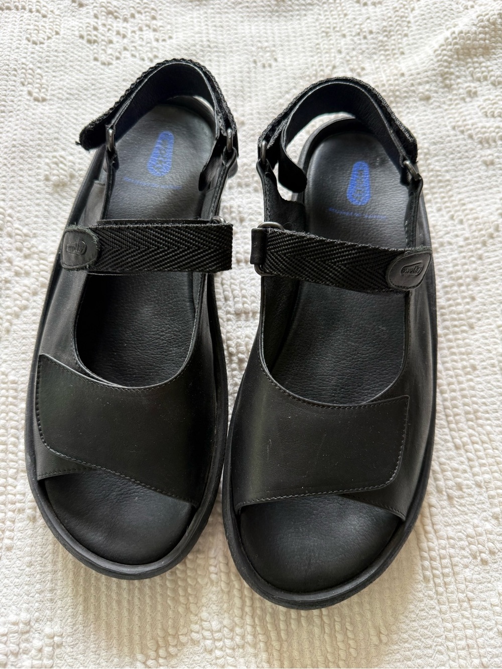 Wolky Jewel Black Women's Leather Strap Sandals Size 43